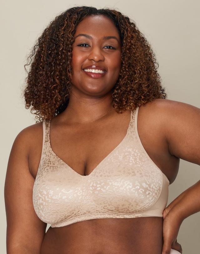 Playtex 18 Hour Ultimate Lift & Support Wireless Bra Almond Animal 40D Women's