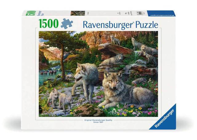 Puzzle Loups au printemps Ravensburger