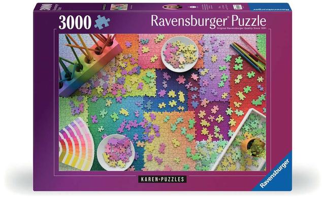 Ravensburger Adult Jigsaw Puzzle "Puzzles on Puzzles" 3.000 Piece, Age 14 +