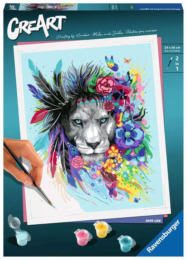 Jeu CreArt - 24x30cm - Boho Lion Ravensburger