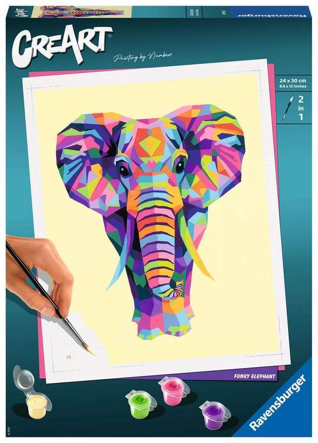Jeu CreArt - 24x30cm - elephant Ravensburger