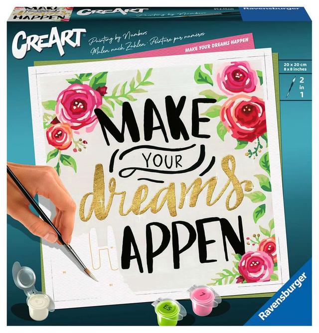 Jeu CreArt - 20x20cm - Make your dreams happen Ravensburger
