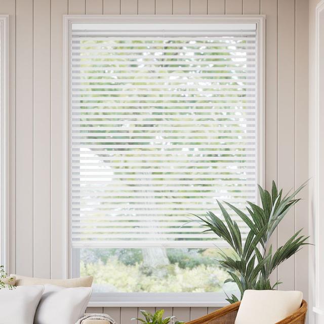 Faux Wood Blinds 2" Swave Cordless - White, Select Blinds
