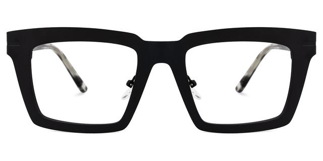 Arnal - Rectangle Black Eyeglasses