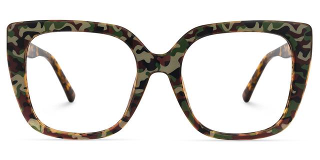 Sargent - Bold Square Camo Statement Glasses