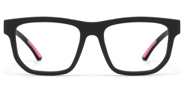 Nocturnal - Geometric Black Eyeglasses