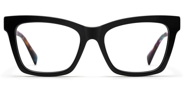Vibranium - Rectangle Black Eyeglasses