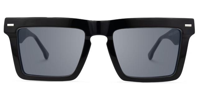Kenty - Thick Frames Eclectic Black Sunglasses