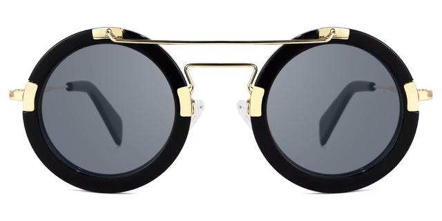 Perkins - Aviator Black Sunglasses