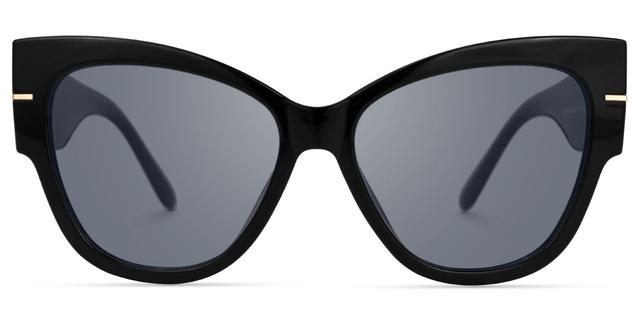 Elektra - Cat Eye Black Sunglasses