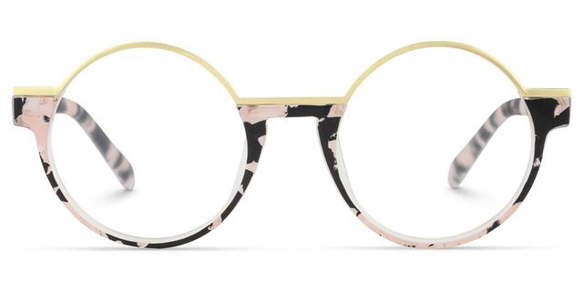 Latina - Round Floral Eyeglasses