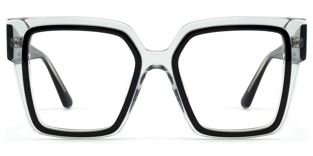 Huffman - Square Black/Crystal Eyeglasses