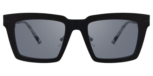 Arnal - Rectangle Black Sunglasses