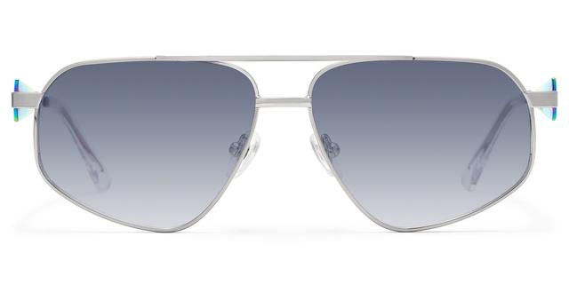 Trance - Aviator Silver Sunglasses