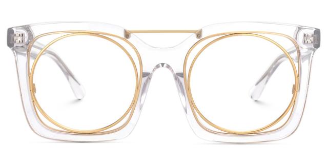Gafnit - Aviator Crystal Eyeglasses