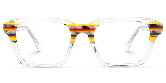 Nanda - Square Crystal Eyeglasses