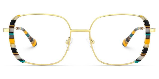 Milana - Square Black Eyeglasses