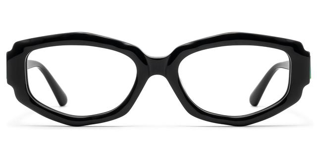 Spire - Geometric Black Eyeglasses