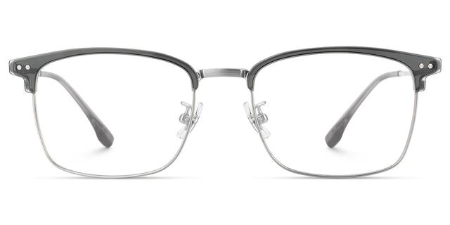 Dial - Browline Grey Eyeglasses