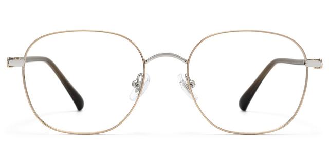 Luxe - Round Gold Eyeglasses
