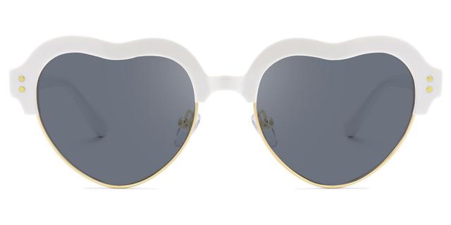 Galido - Geometric White Prescription Sunglasses