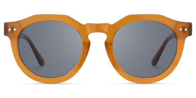 Aubrey - Geometric Brown Sunglasses