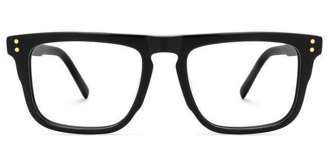 Charlotte - Rectangle Black Eyeglasses