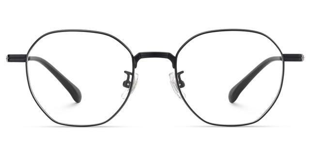Grain - Geometric Black Eyeglasses