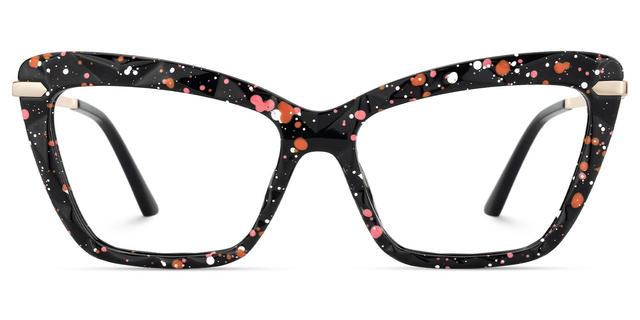 Annie - Rectangle Black Eyeglasses