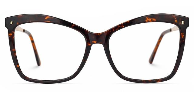 Trendy Libby Tortoise Butterfly-Shaped Glasses | Vooglam
