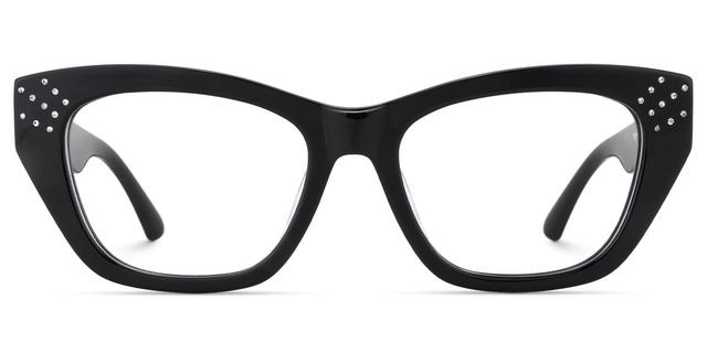Starlina - Rectangle Black Eyeglasses