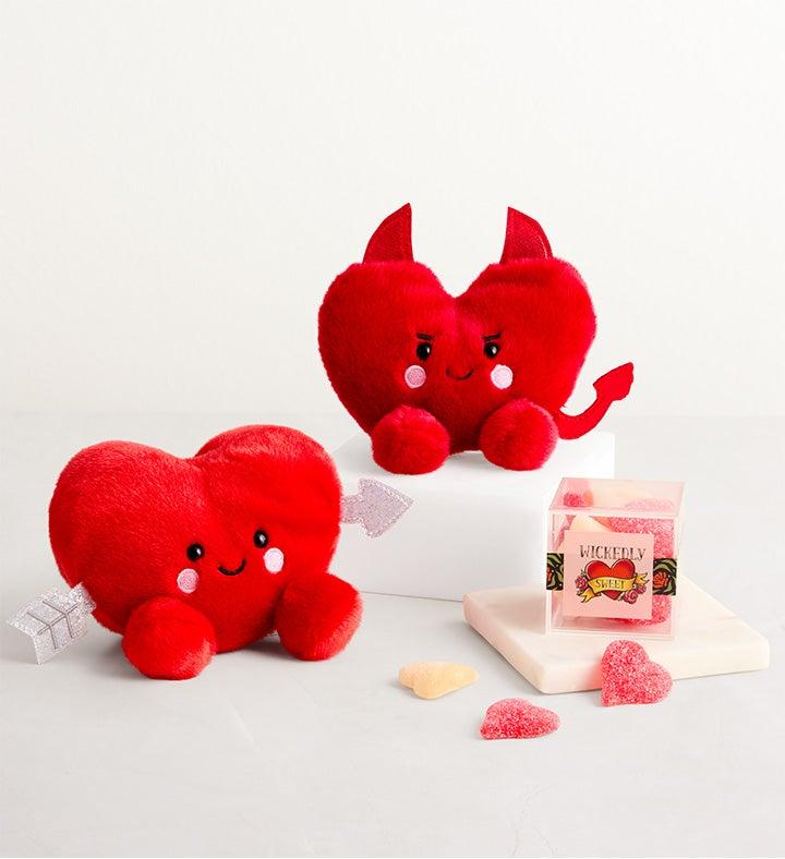 1-800-Flowers Gifts Delivery Wickedly Sweet W/ Gummy Hearts Devil & Cupid Plush W/ Gummy Hearts