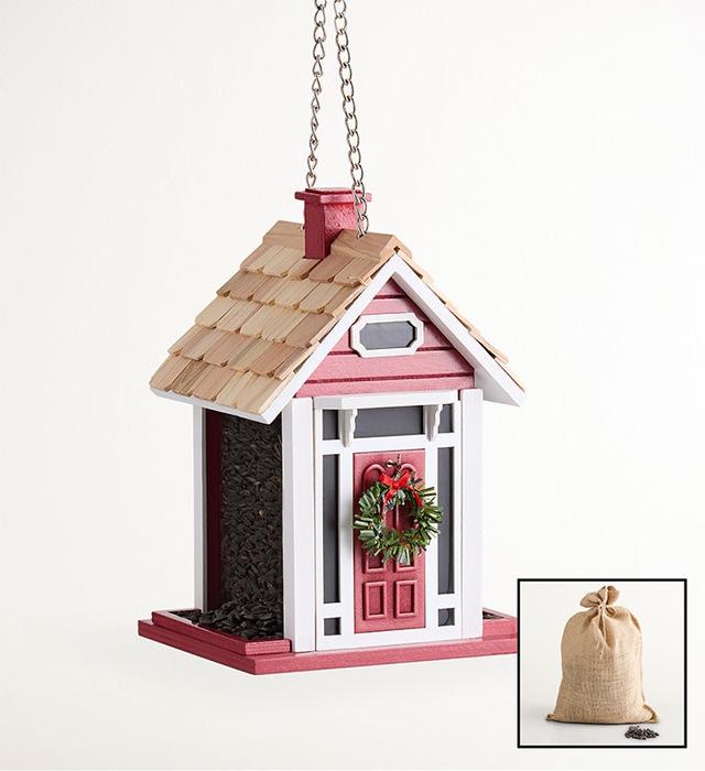 1-800-Flowers Gifts Delivery Winter Cottage Birdfeeder W/ Seed