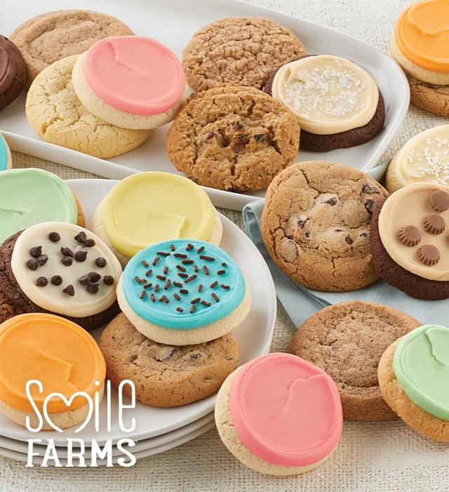 Smile Farms Crowd Pleaser Cookies - 24, Baked Treats, Fresh Cookie Gifts by Cheryl's Cookies