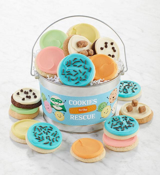 Cookies To The Rescue Cookie Gift Pail by Cheryl's Cookies