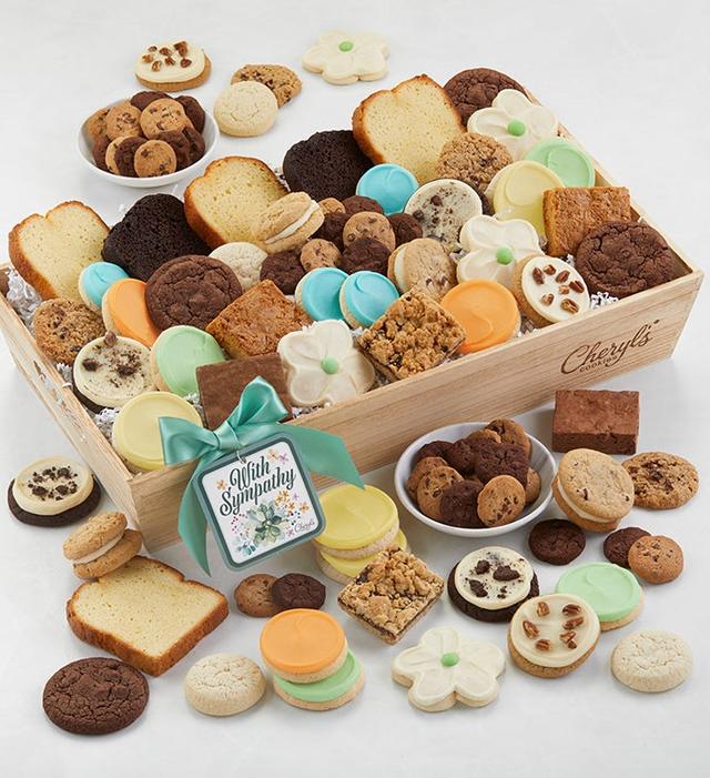 With Sympathy Gift Basket - Grand by Cheryl's Cookies