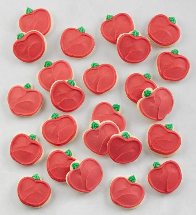 Buttercream Frosted Apple Shape Sugar Cookies - 24 by Cheryl's Cookies
