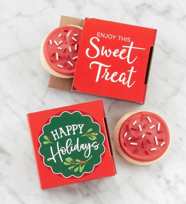 Happy Holidays Cookie Card, Christmas Gifts by Cheryl's Cookies