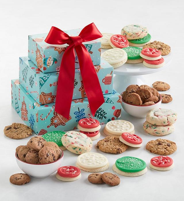 Whimsical Gift Tower by Cheryl's Cookies