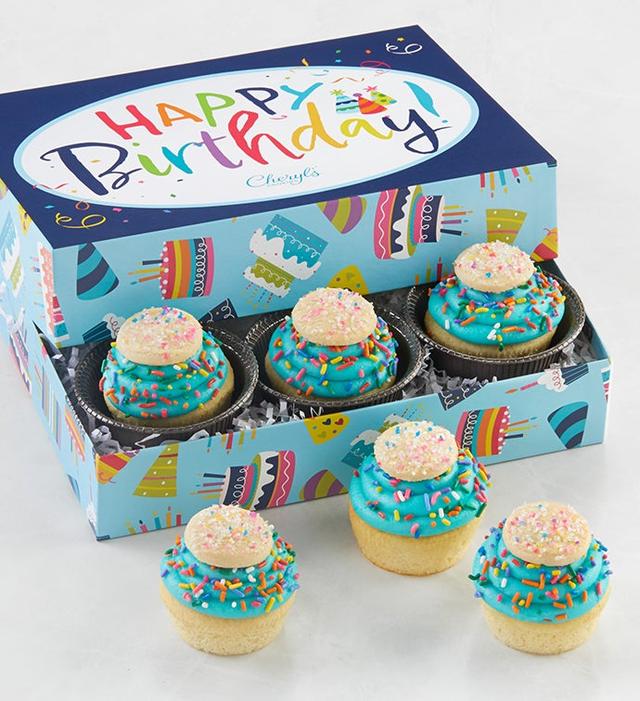 Buttercream Frosted Celebration Sprinkle Cupcakes by Cheryl's Cookies