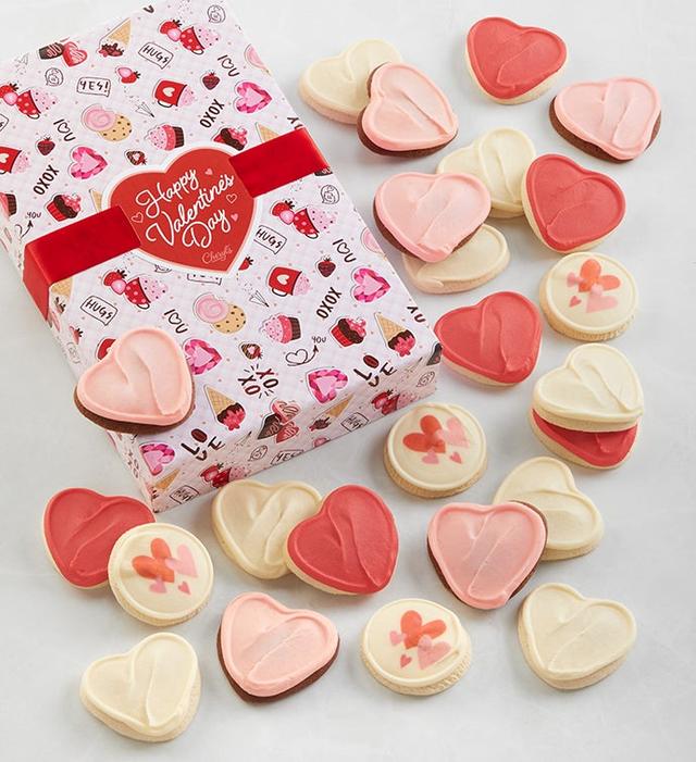 Valentine Cookie Gift Box - 24 Cookies by Cheryl's Cookies
