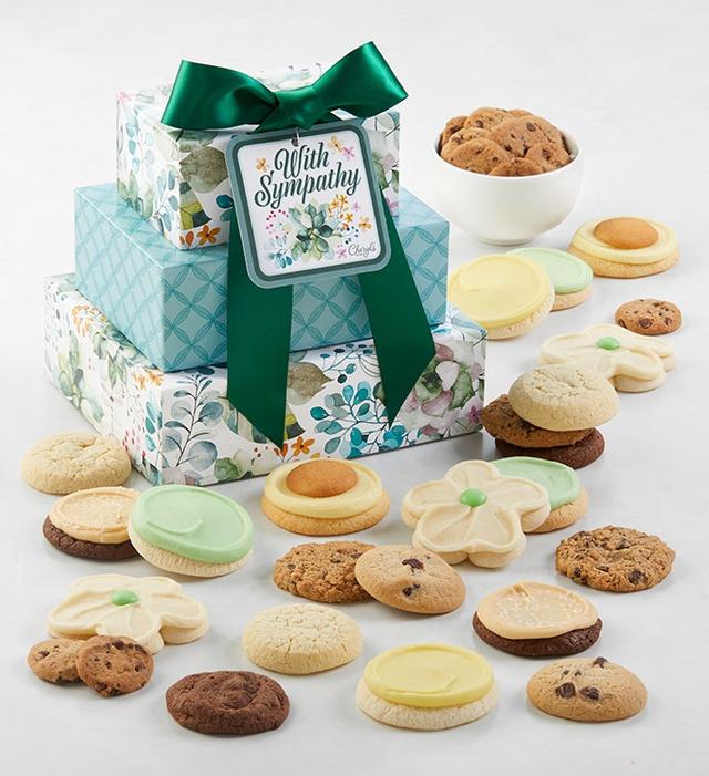 With Sympathy Tower by Cheryl's Cookies