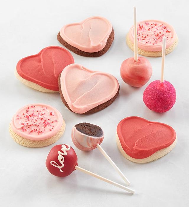 Valentine Cake Pops & Cookies by Cheryl's Cookies