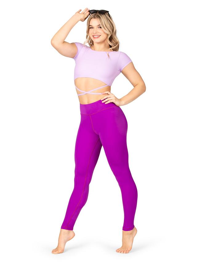 Lumi Collective High Waist Full Length Leggings Rosebud S LUM201