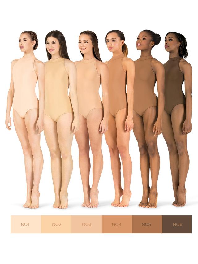 Mariia M2 Womens True Bare High Neck Tank Leotard No.5 L MTB200