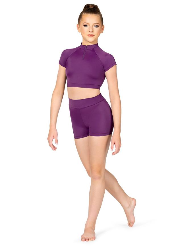 Theatricals Girls Mid Rise 2.5'' Dance Shorts Royal M TH5601C