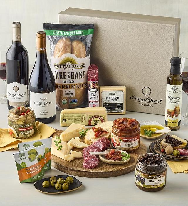 Wine Pairing Collection - Two Bottles, Assorted Foods, Gifts by Harry & David