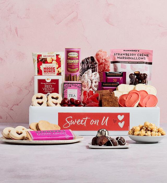 Happy "Sweet On U" Tray, Gourmet Assorted Foods, Gifts by Harry & David