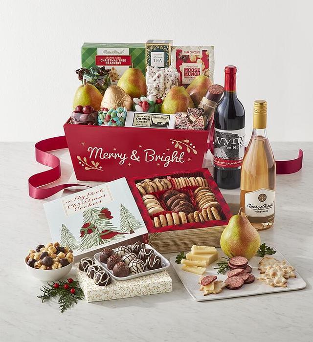 Supreme Christmas Gift Basket With Wine, Assorted Foods, Gifts by Harry & David