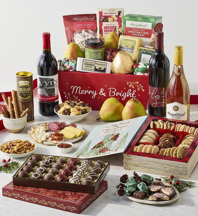 Ultimate Christmas Gift Basket With Wine, Assorted Foods, Gifts by Harry & David
